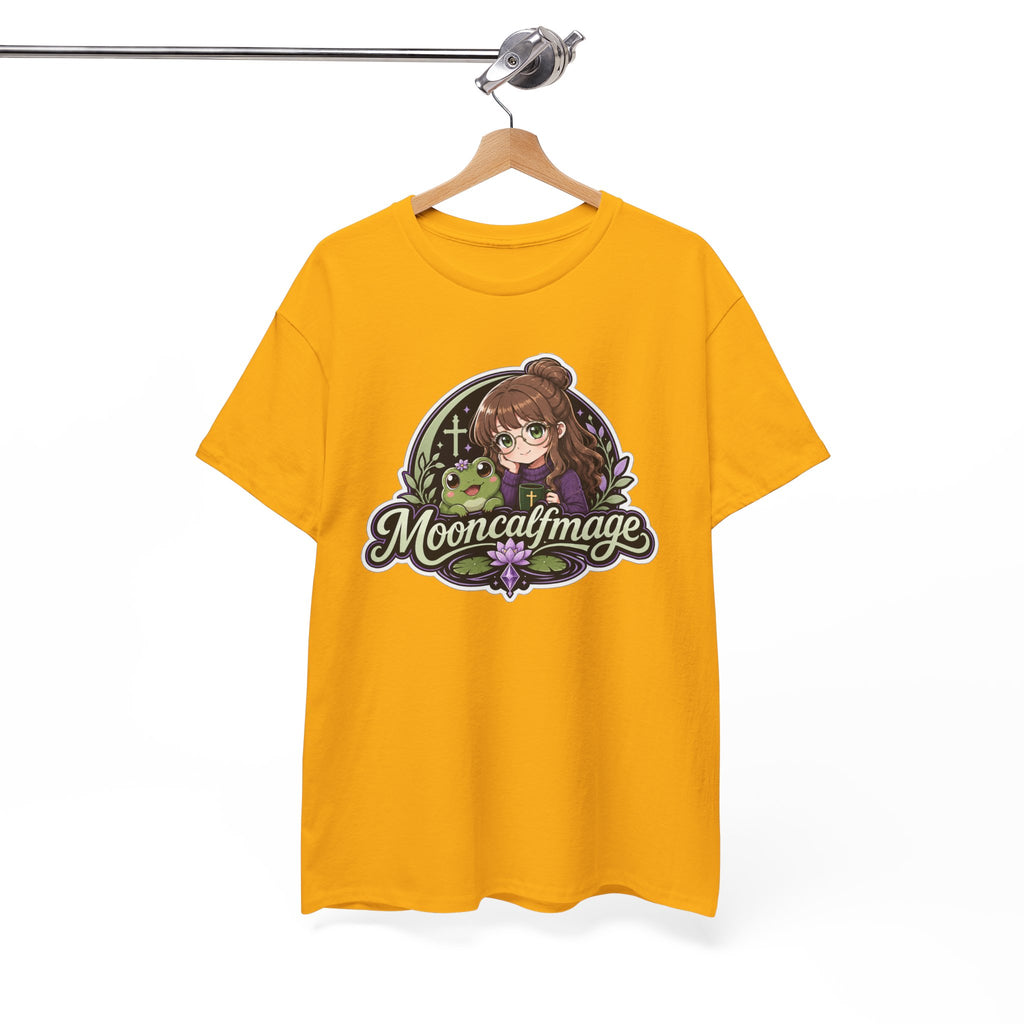 MOONCALFMAGE Logo Tee - Gamer/Streamer T-Shirt Blue GBSG (Gather)
