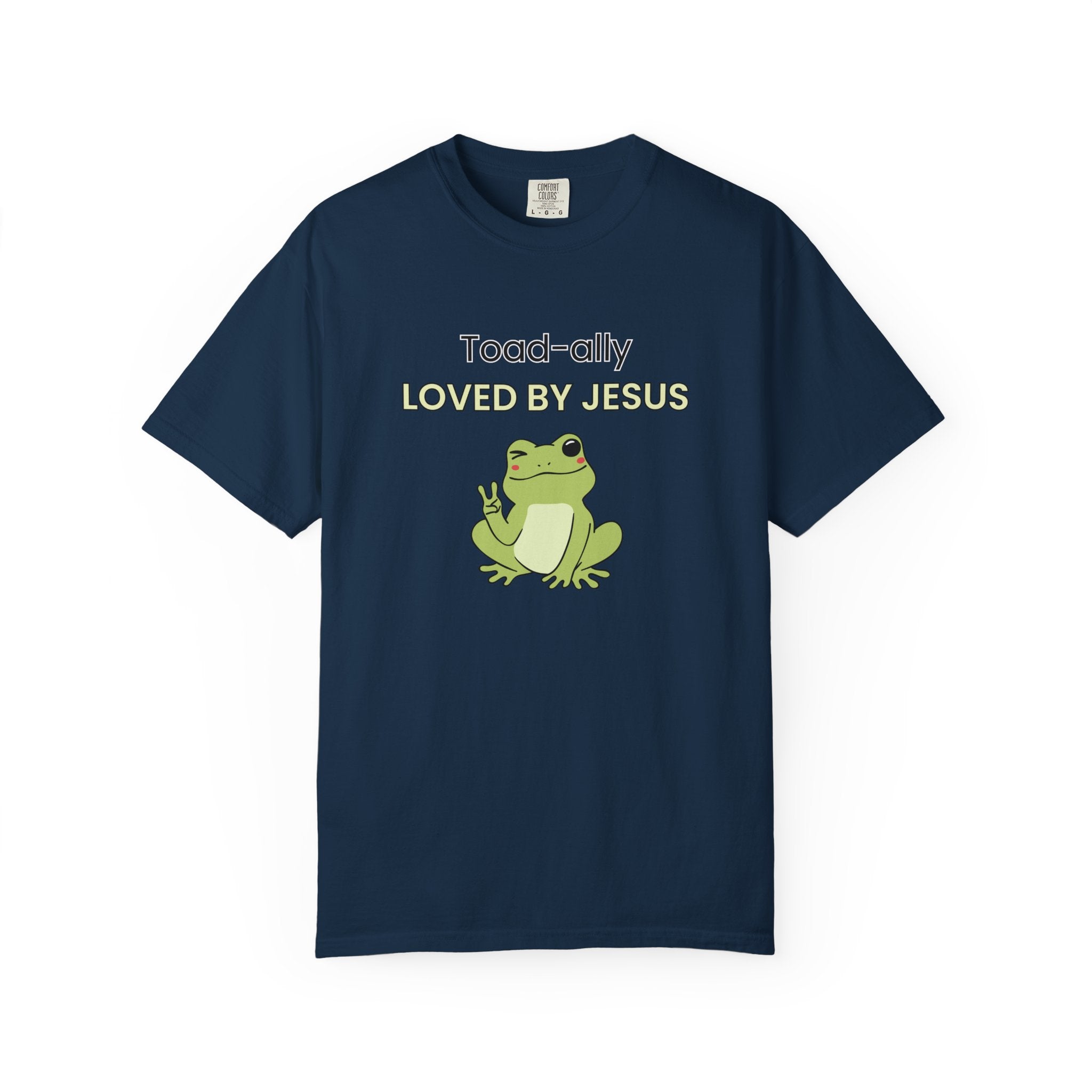 T-shirt - "Toad-ally Loved by Jesus" Cute Frog Christian Tee