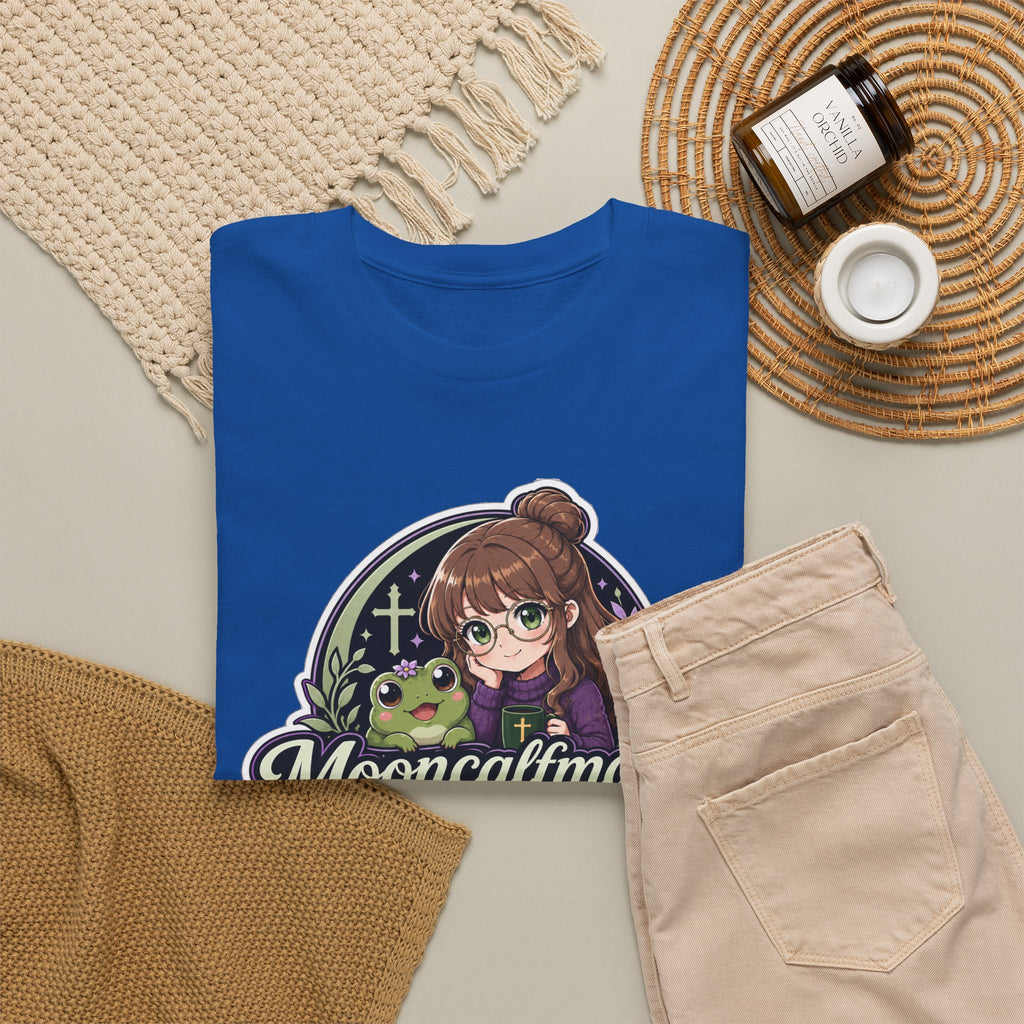 MOONCALFMAGE Logo Tee - Gamer/Streamer T-Shirt Blue GBSG (Gather)