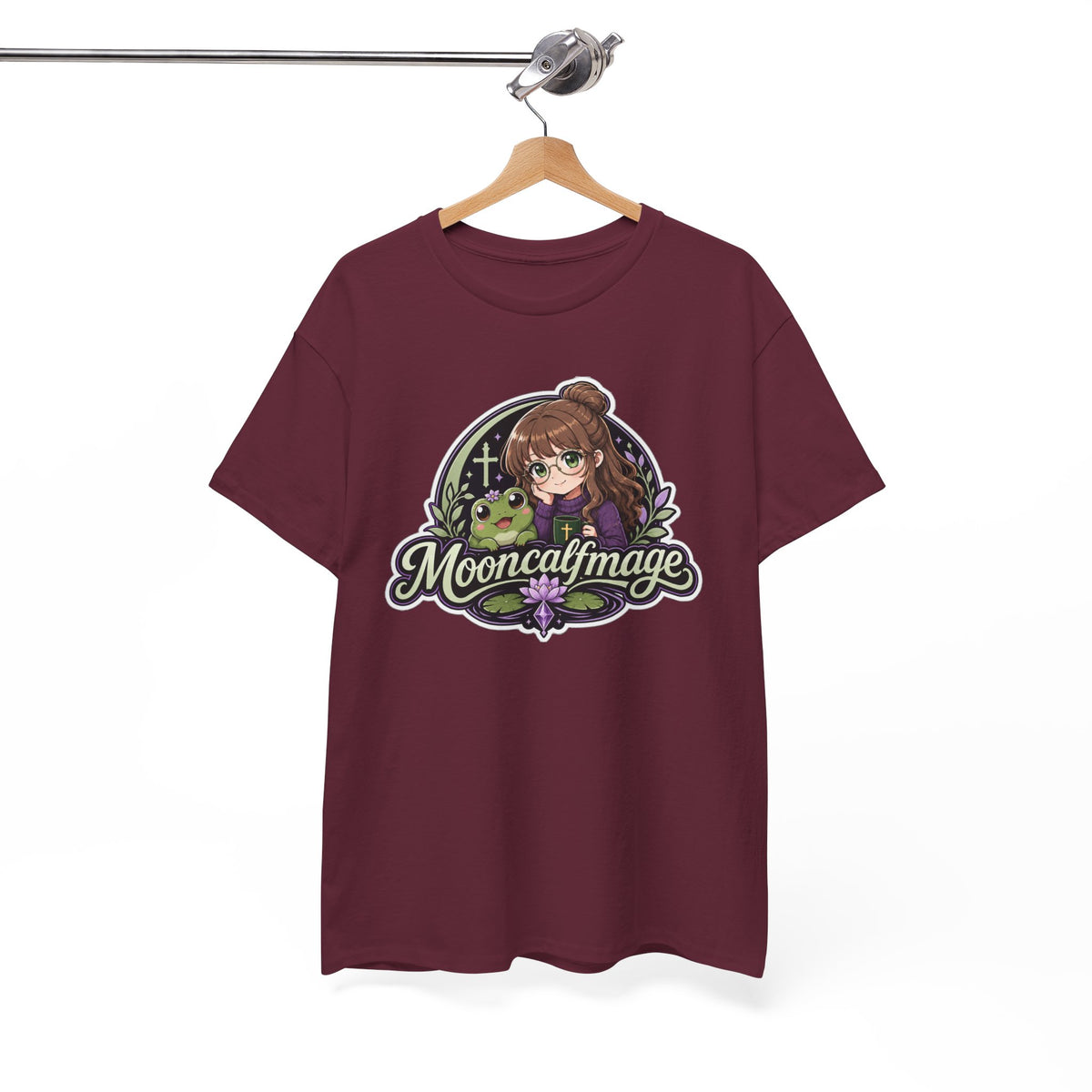 MOONCALFMAGE Logo Tee - Gamer/Streamer T-Shirt Blue GBSG (Gather)