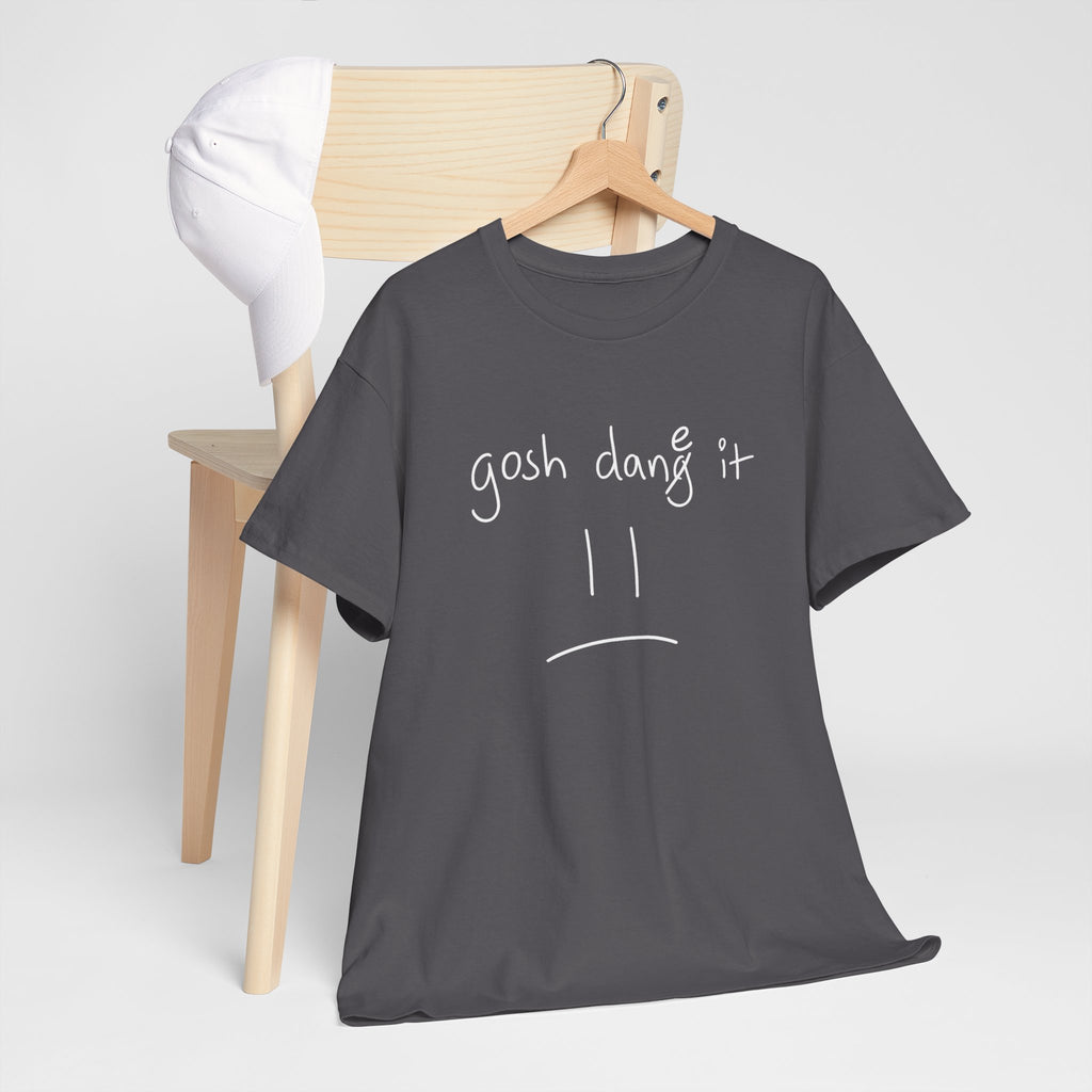 DoctorJSWAYS gosh dane it T-Shirt — Minimal Logo Black Tee with Bold Back Text
