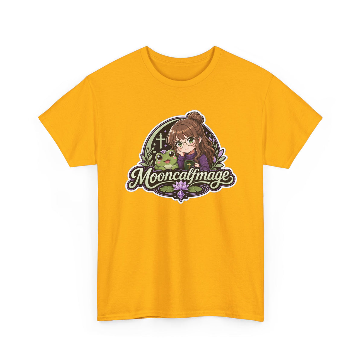 MOONCALFMAGE Logo Tee - Gamer/Streamer T-Shirt Blue GBSG (Gather)