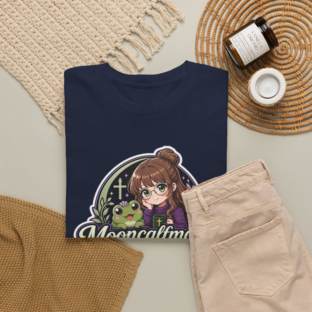 MOONCALFMAGE Logo Tee - Gamer/Streamer T-Shirt Blue GBSG (Gather)
