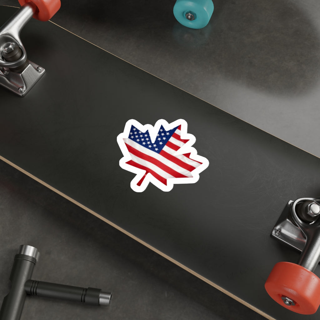 Canadian American sticker