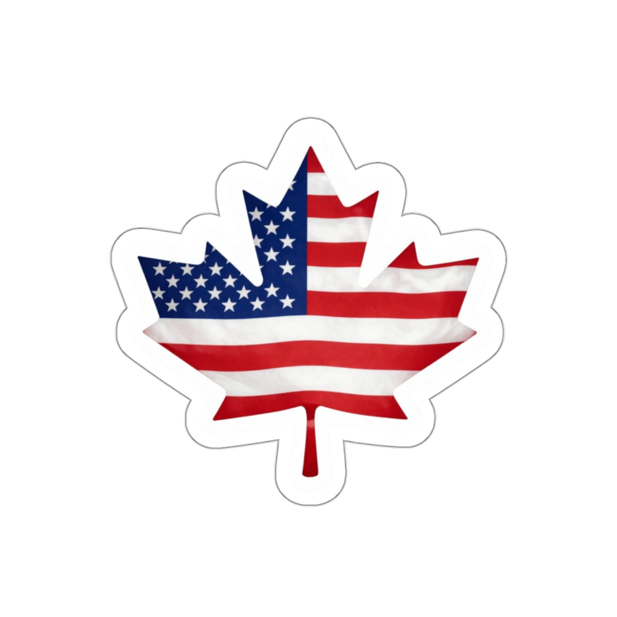 Canadian American sticker