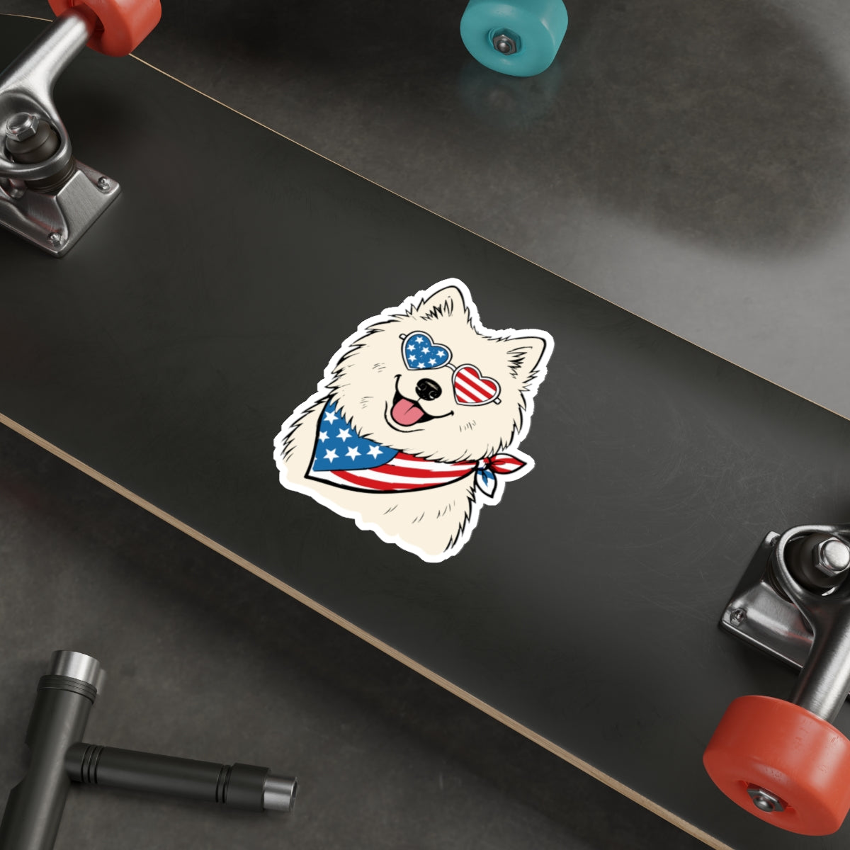 Patriotic Sticker Pack — PomPom power 4th of July Red White Blue Die-Cut Stickers