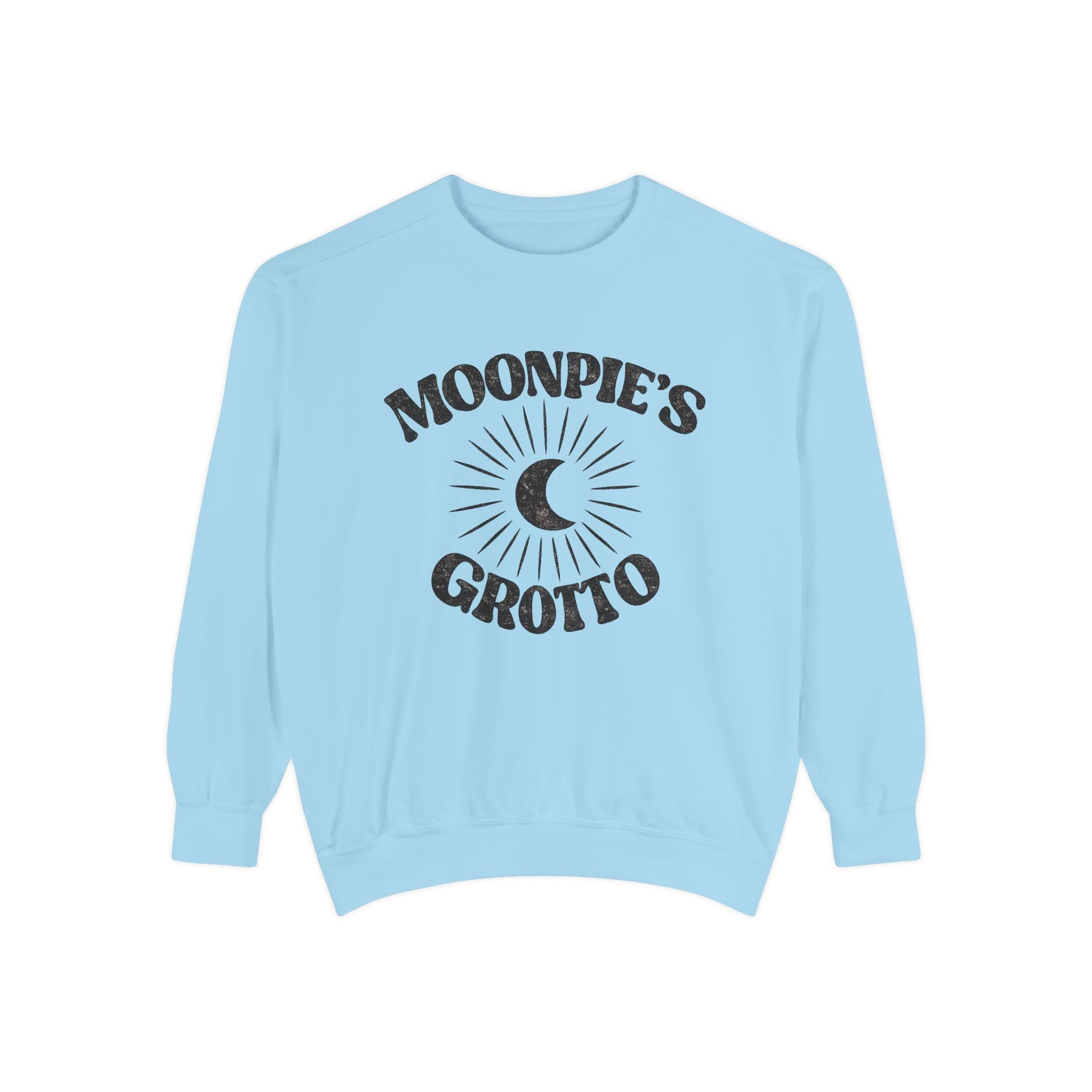 Moonpie's Grotto Sweatshirt — Vintage Celestial Moon Crewneck