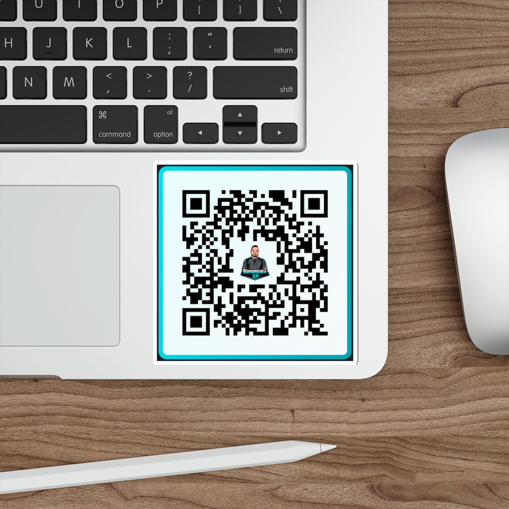 Romans1014XP Streamer QR Code Die-Cut Sticker Indoor/Outdoor