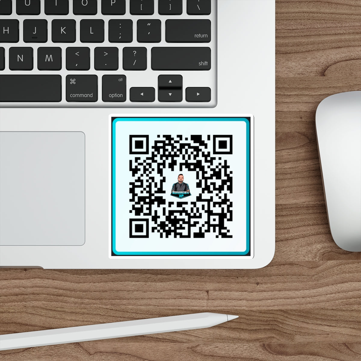 Romans1014XP Streamer QR Code Die-Cut Sticker Indoor/Outdoor