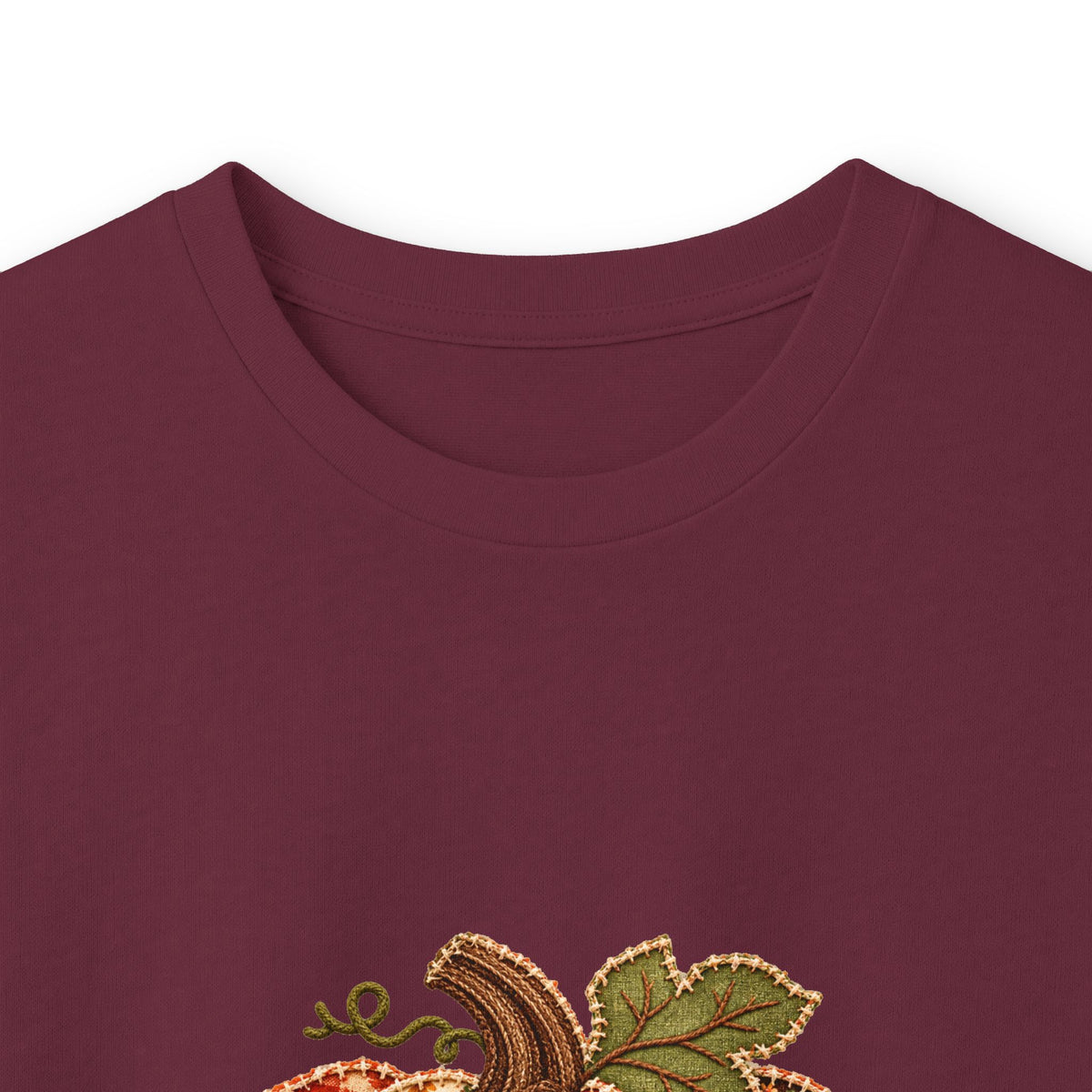 Autumn Patchwork Pumpkin Long Sleeve Tee