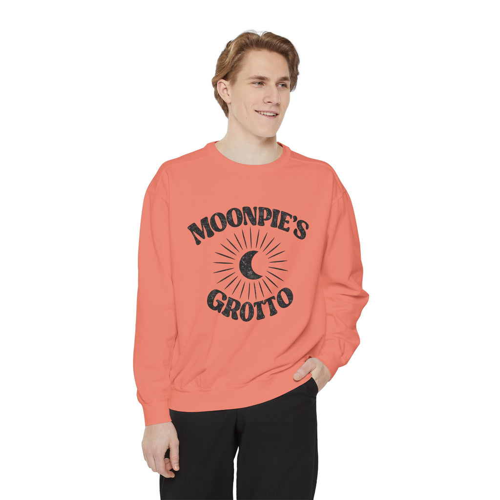 Moonpie's Grotto Sweatshirt — Vintage Celestial Moon Crewneck