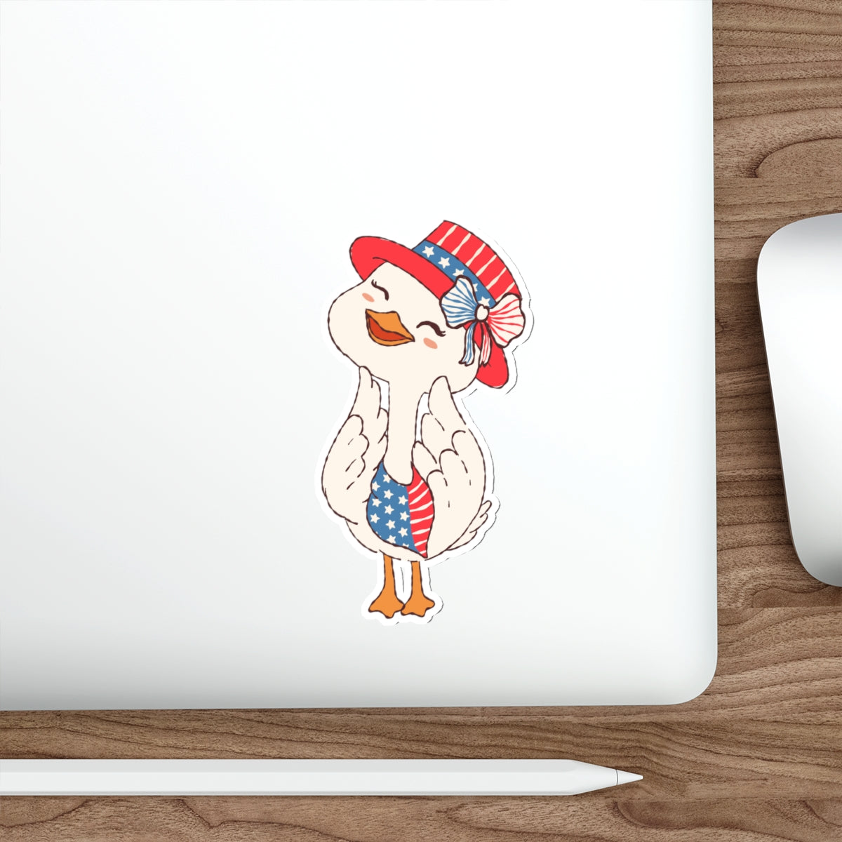 Patriotic Sticker Pack — Granny Goose 4th of July Red White Blue Die-Cut Stickers