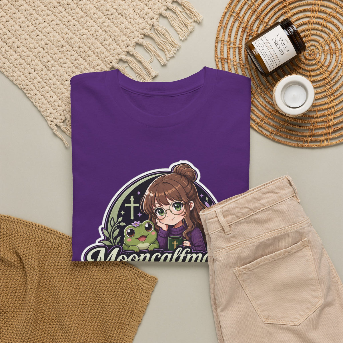 MOONCALFMAGE Logo Tee - Gamer/Streamer T-Shirt Blue GBSG (Gather)