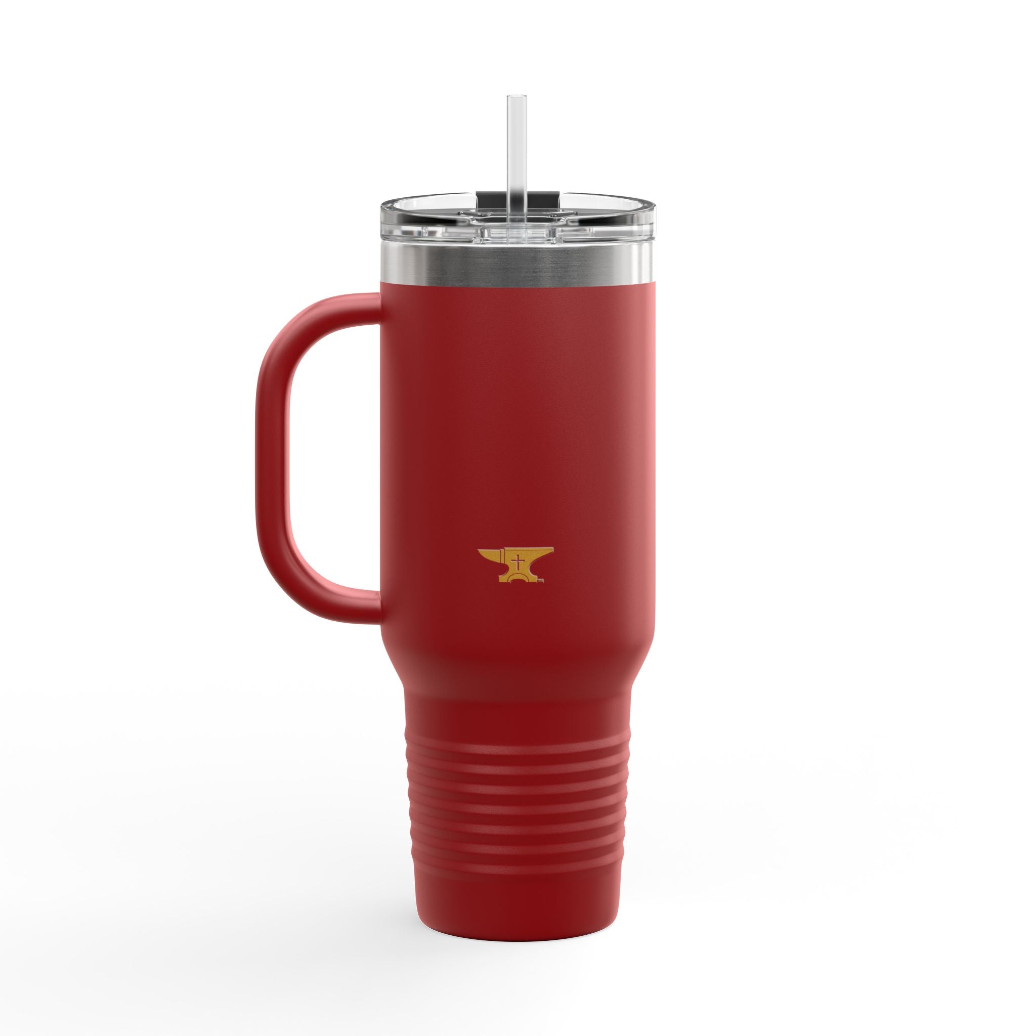 40oz Insulated Travel Mug — FaithForge Gaming Logo