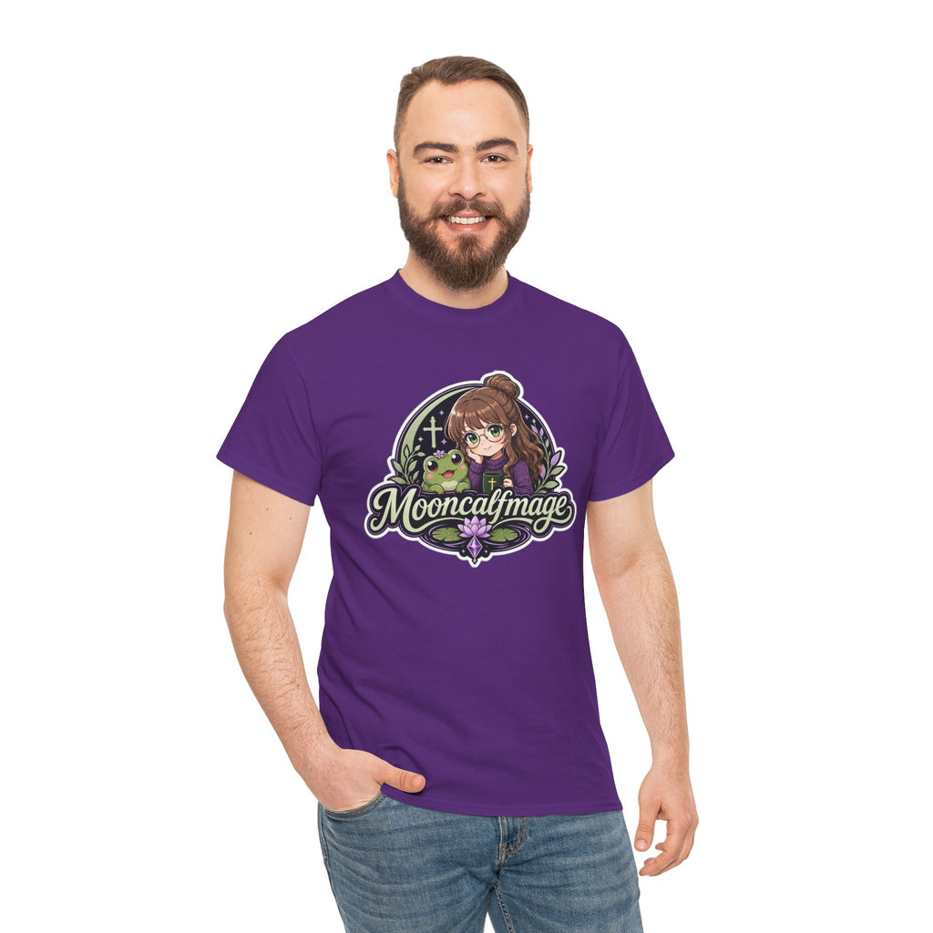 MOONCALFMAGE Logo Tee - Gamer/Streamer T-Shirt Blue GBSG (Gather)