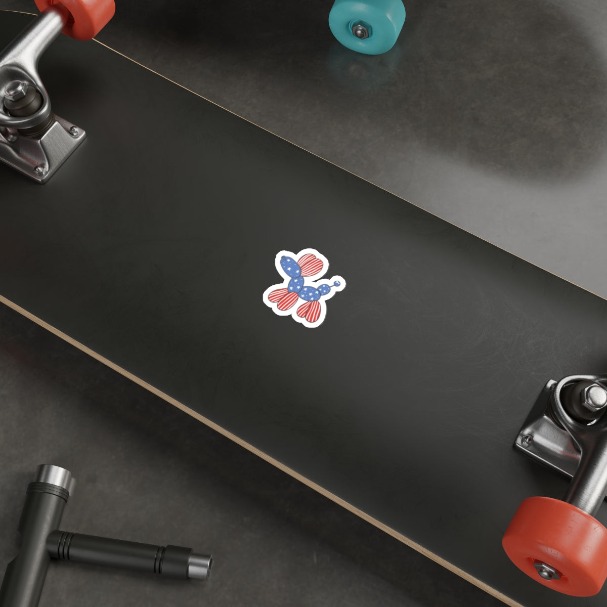 Patriotic Sticker Pack — Ballon Animal 4th of July Red White Blue Die-Cut Stickers