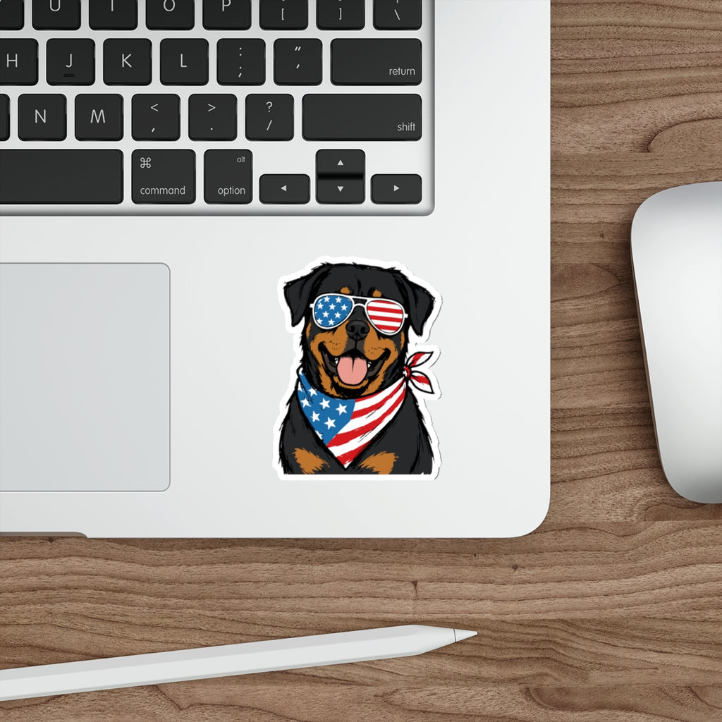 Copy of Patriotic Sticker Pack — Mans Best Friend 4th of July Red White Blue Die-Cut Stickers