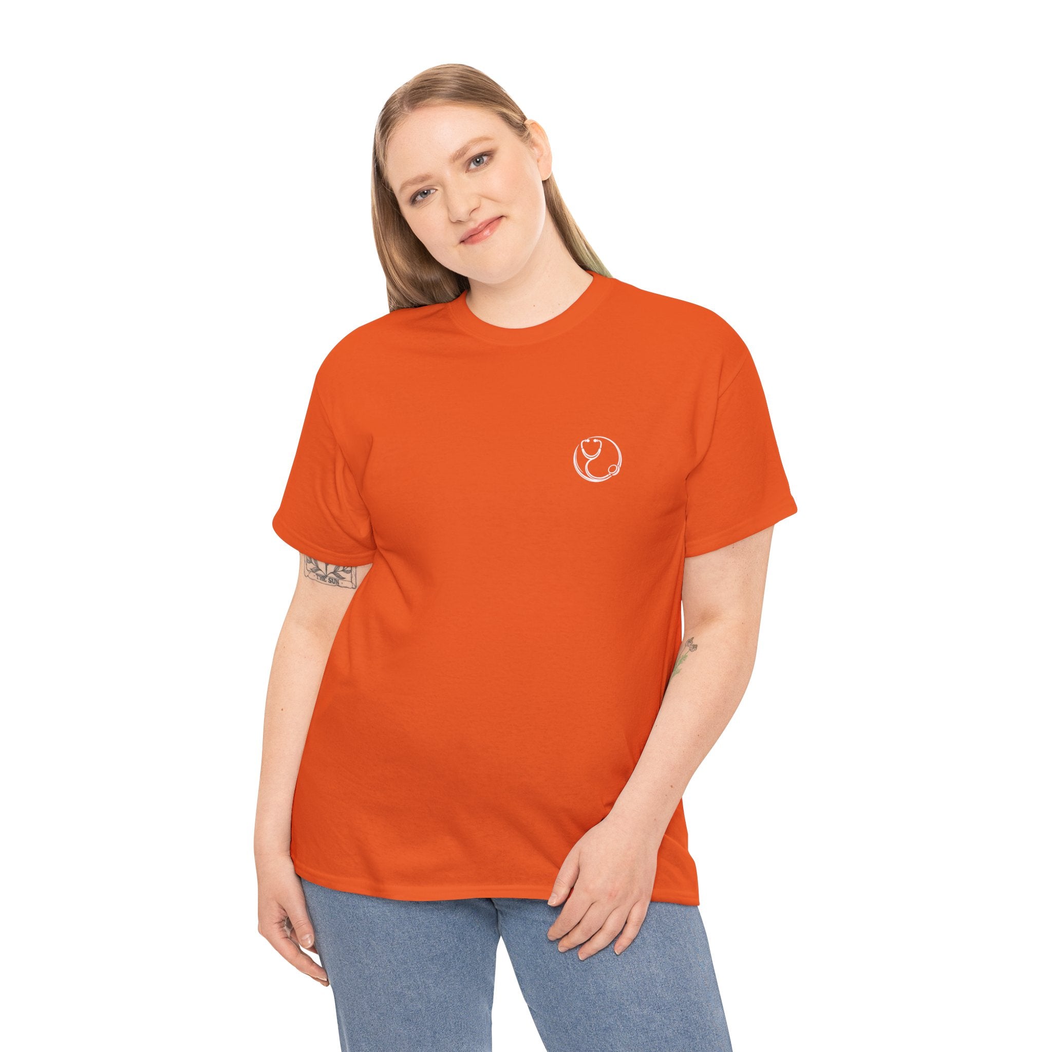DoctorJSWAYS Let Me Explain T-Shirt — Minimal Logo Black Tee with Bold Back Text