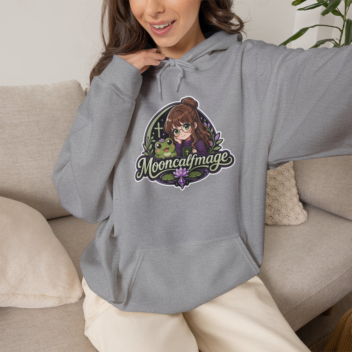 MOONCALFMAGE Hoodie — Streamer Logo Pullover