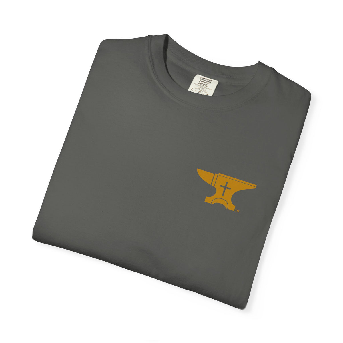FaithForge Gaming T-Shirt — Logo Tee with Anvil & Cross (Christian Gamer Apparel)