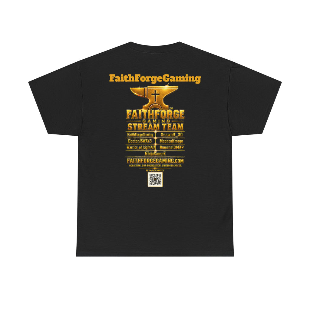 FaithForgeGaming Tee — FaithForge Stream Team Black Graphic T‑Shirt -FFG