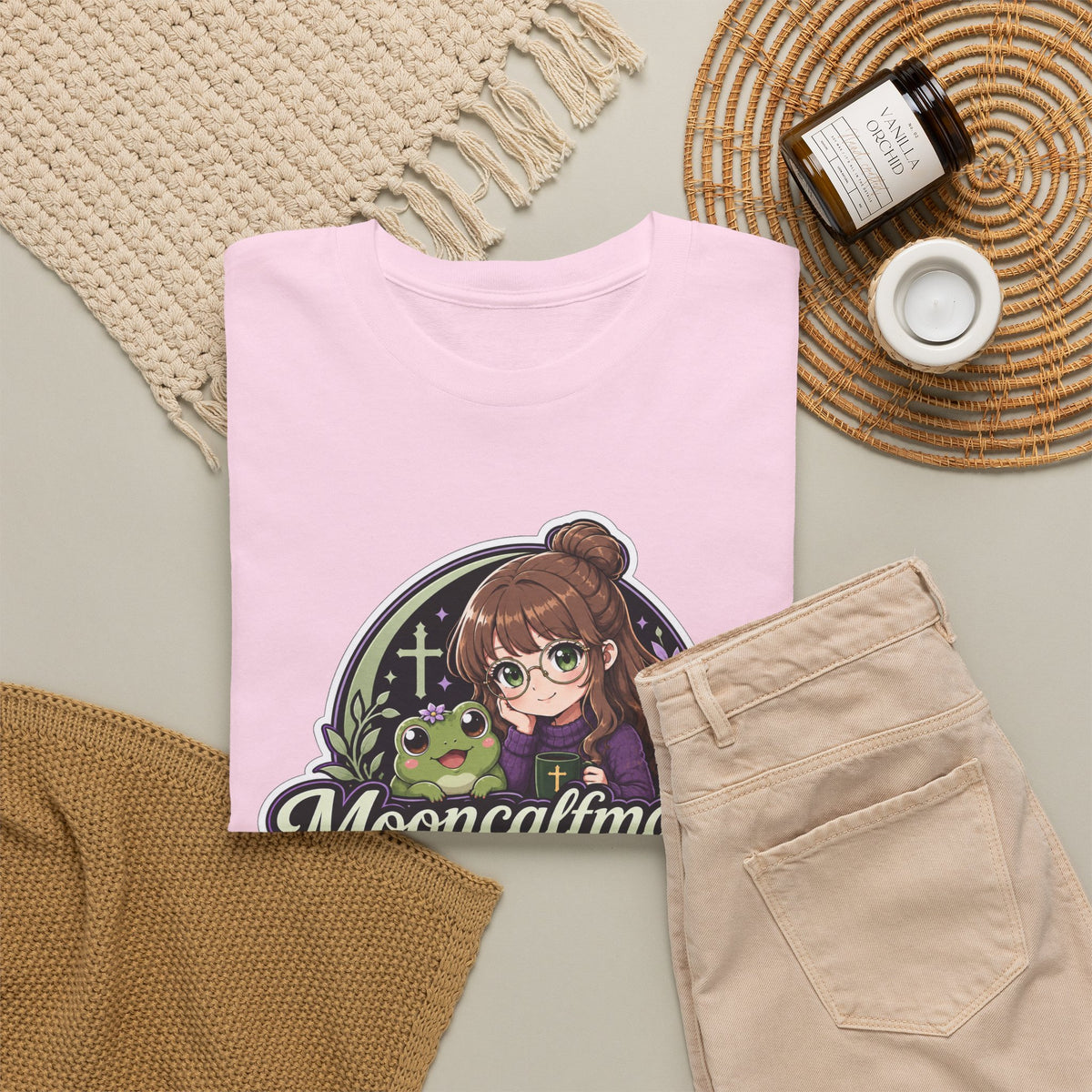 MOONCALFMAGE Logo Tee - Gamer/Streamer T-Shirt Blue GBSG (Gather)