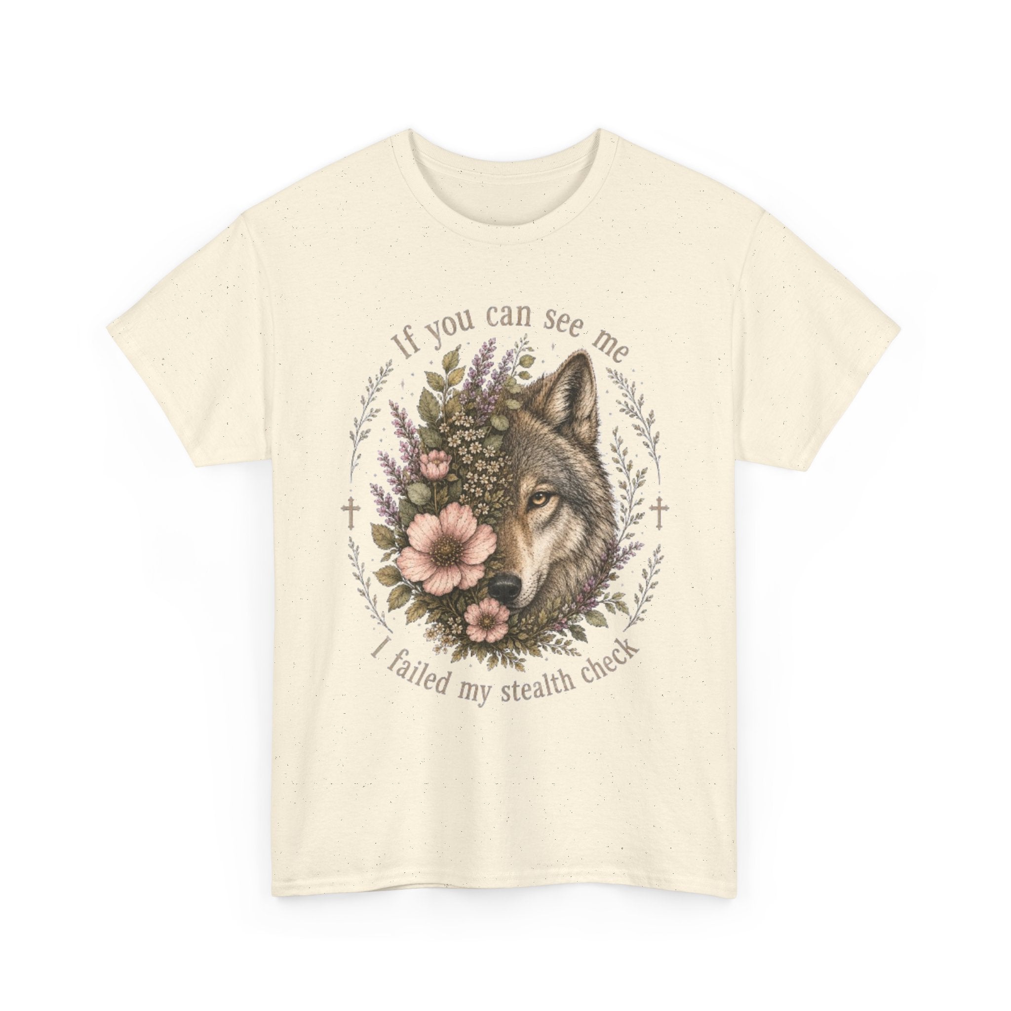seawolf Floral Tee — "If you can see me I failed my stealth check" Graphic T-Shirt