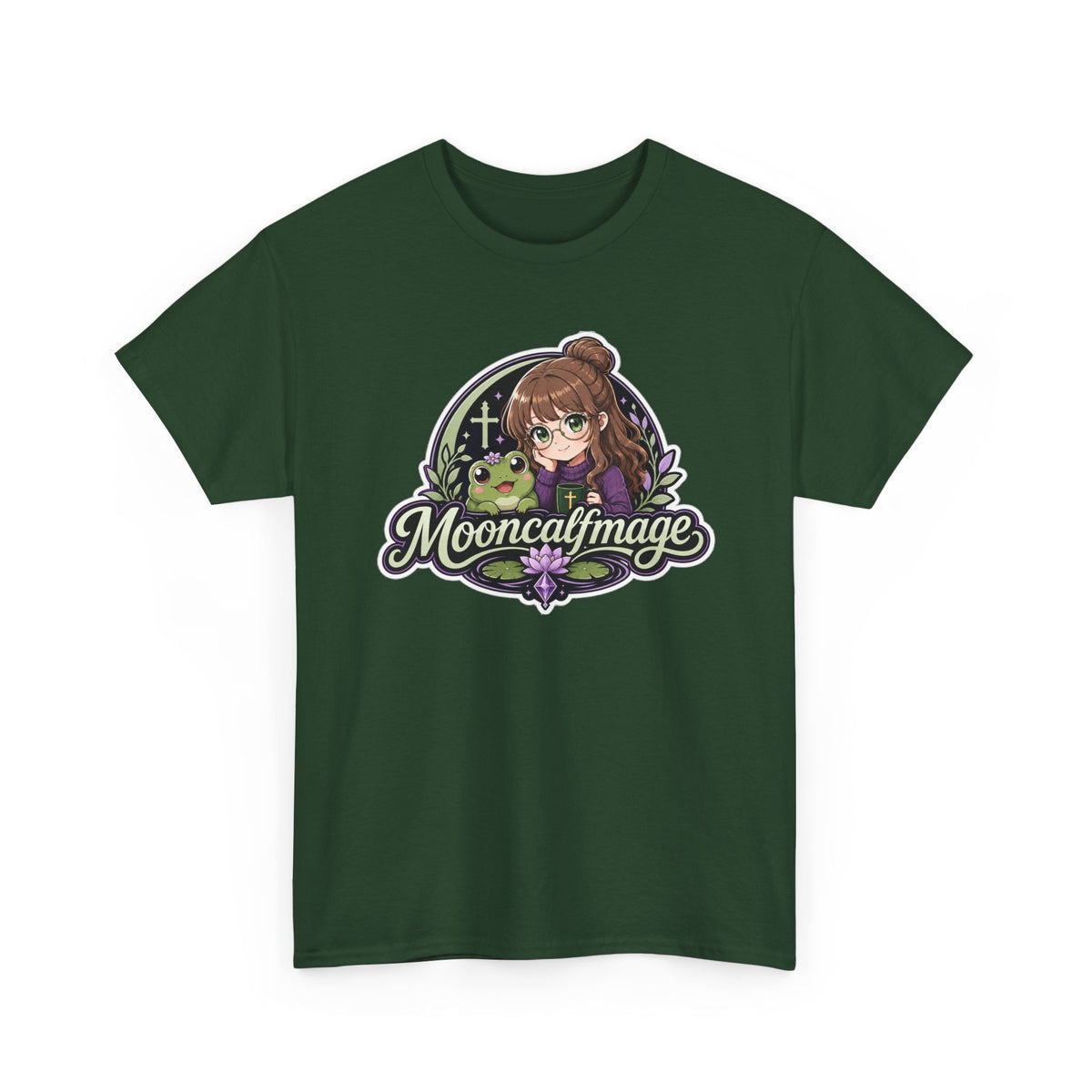 MOONCALFMAGE Logo Tee - Gamer/Streamer T-Shirt Blue GBSG (Gather)
