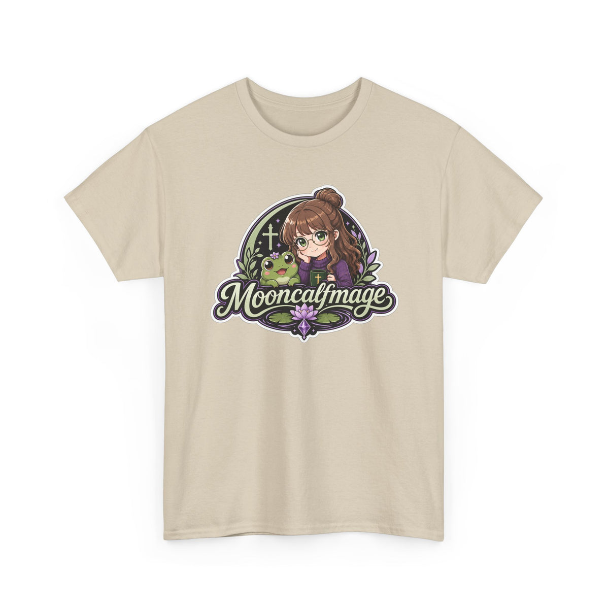 MOONCALFMAGE Logo Tee - Gamer/Streamer T-Shirt Blue GBSG (Gather)