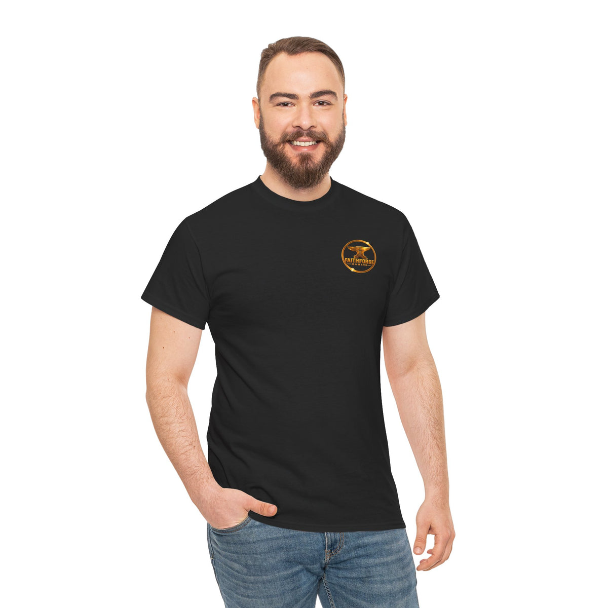 FaithForgeGaming Tee — FaithForge Stream Team Black Graphic T‑Shirt -FFG