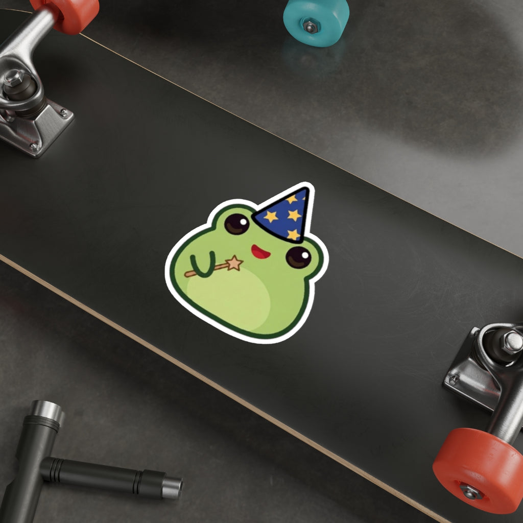 Frog Mage Die-Cut Sticker