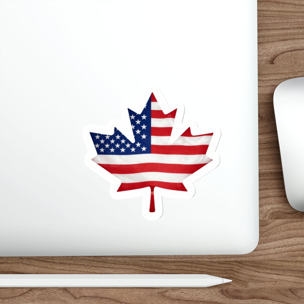 Canadian American sticker