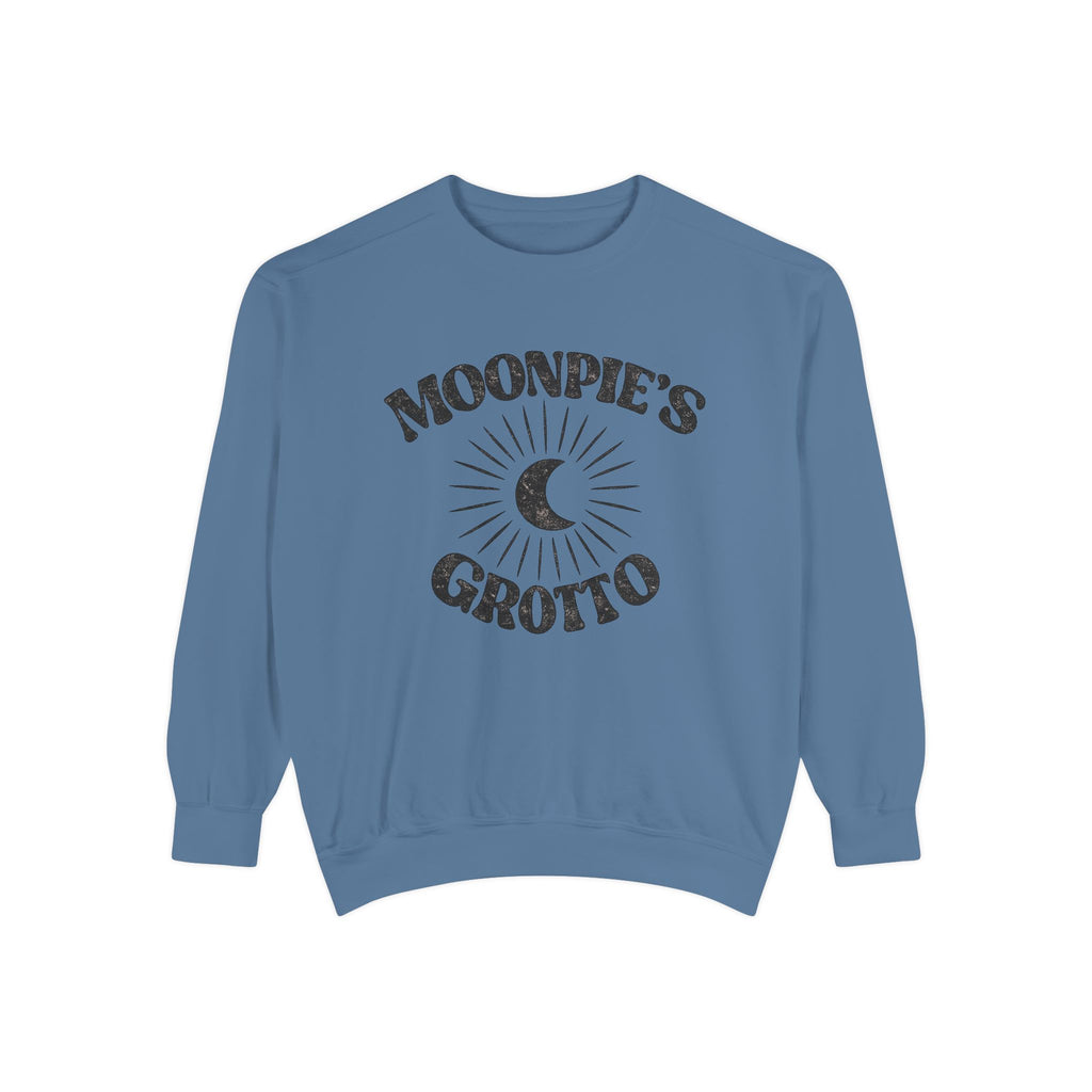 Moonpie's Grotto Sweatshirt — Vintage Celestial Moon Crewneck