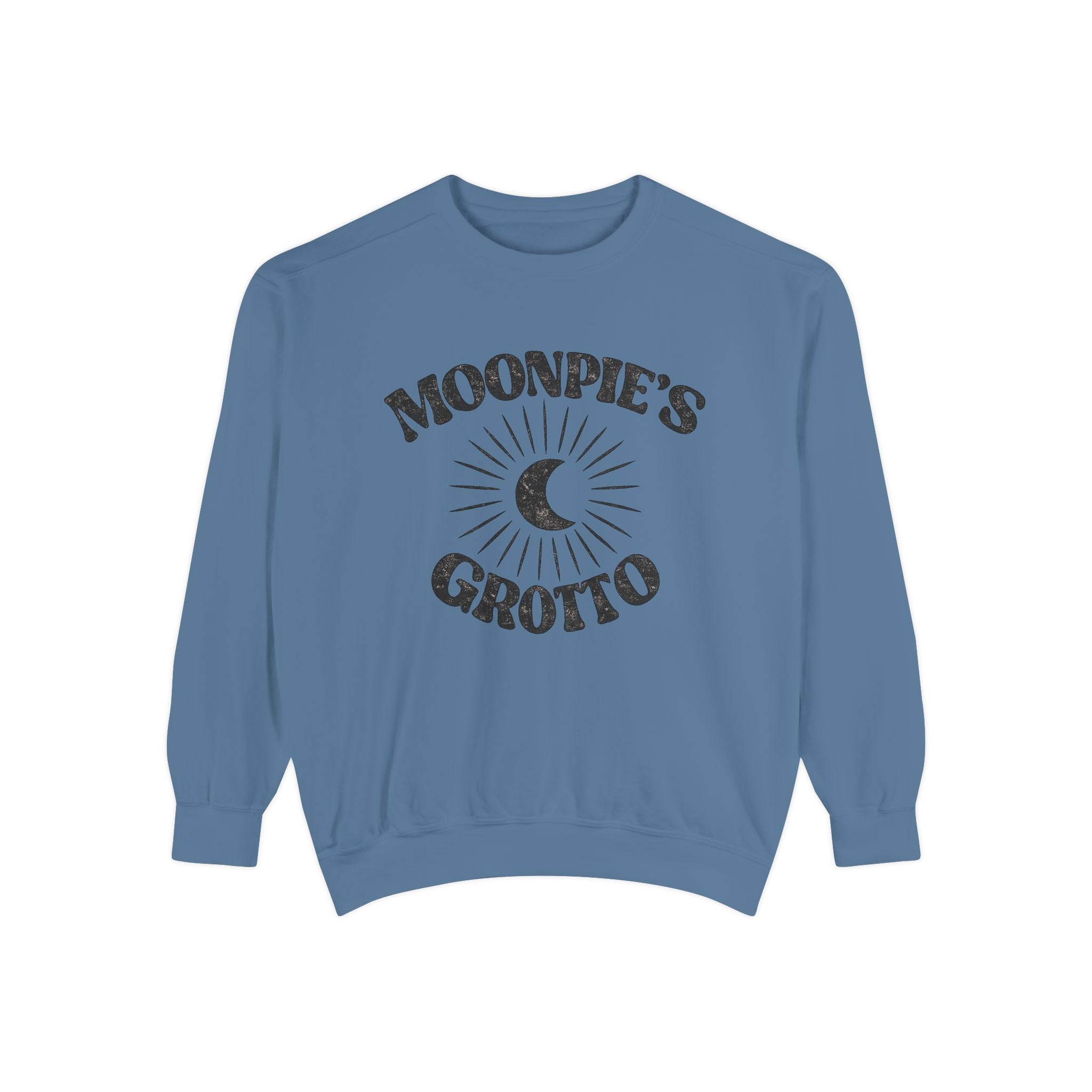 Moonpie's Grotto Sweatshirt — Vintage Celestial Moon Crewneck