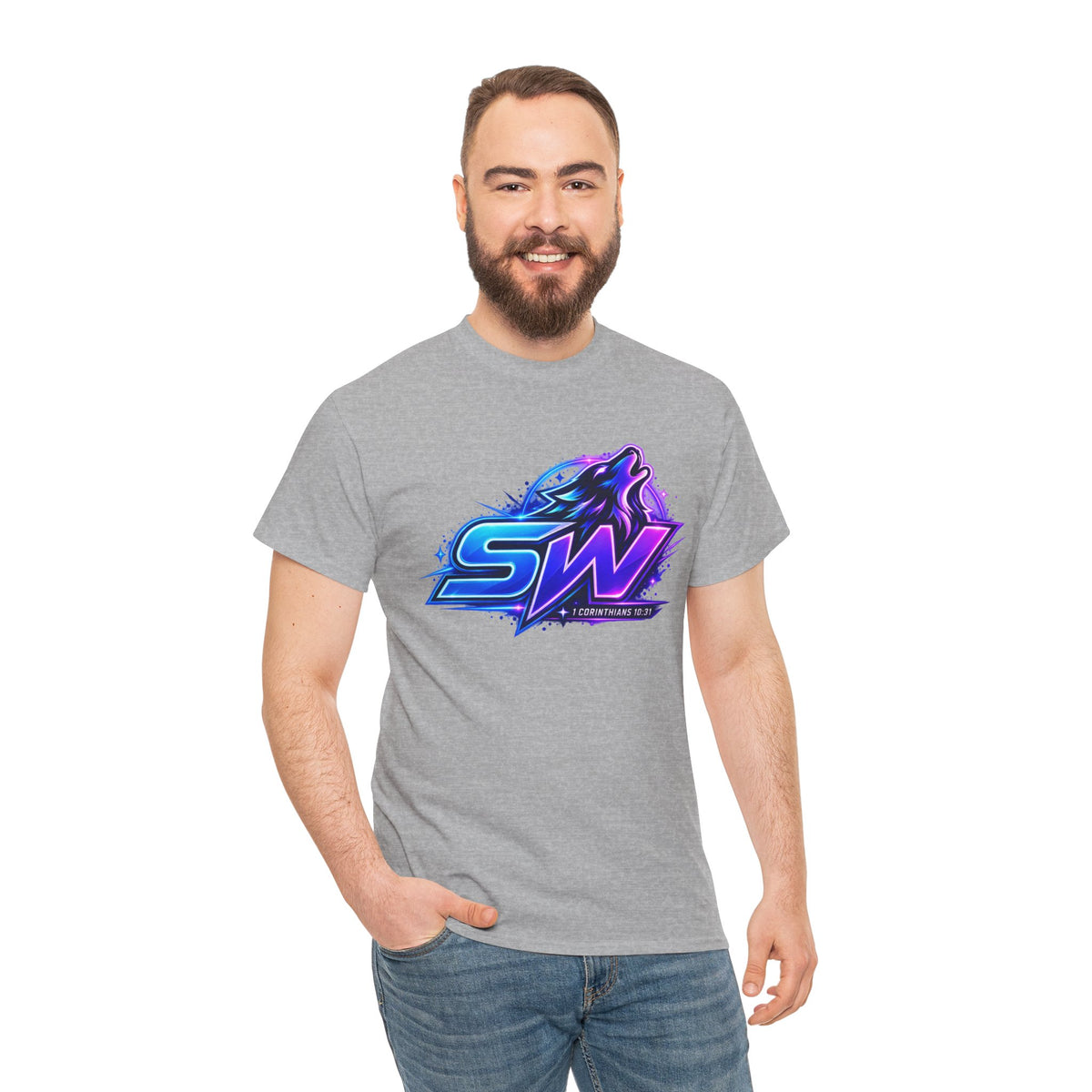 Seawolf_30 Logo Tee - Gamer/Streamer T-Shirt Blue GBSG (Gather)