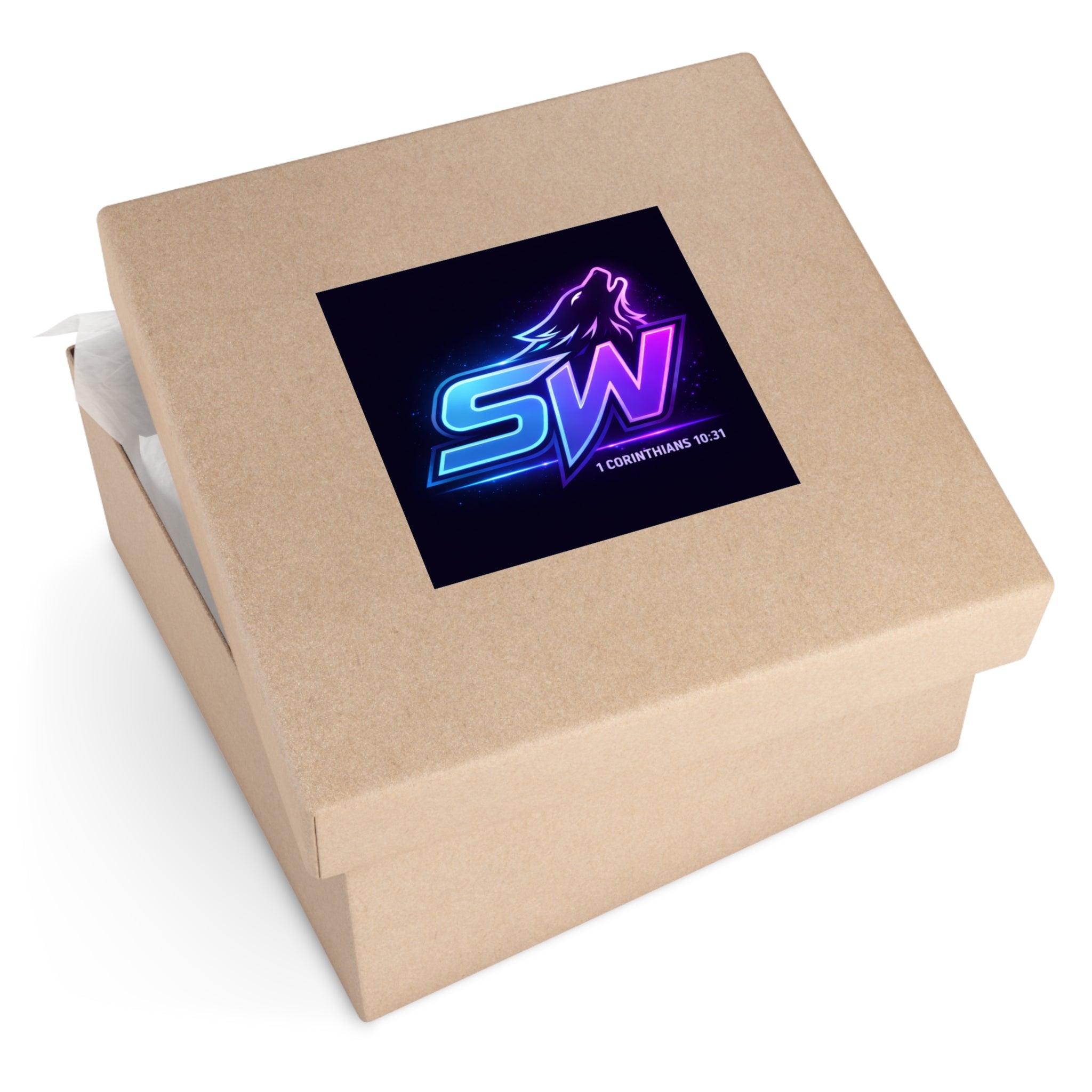 Seawolf_30 Vinyl Sticker Indoor/Outdoor — SW 1 Corinthians 10:31 Square Sticker