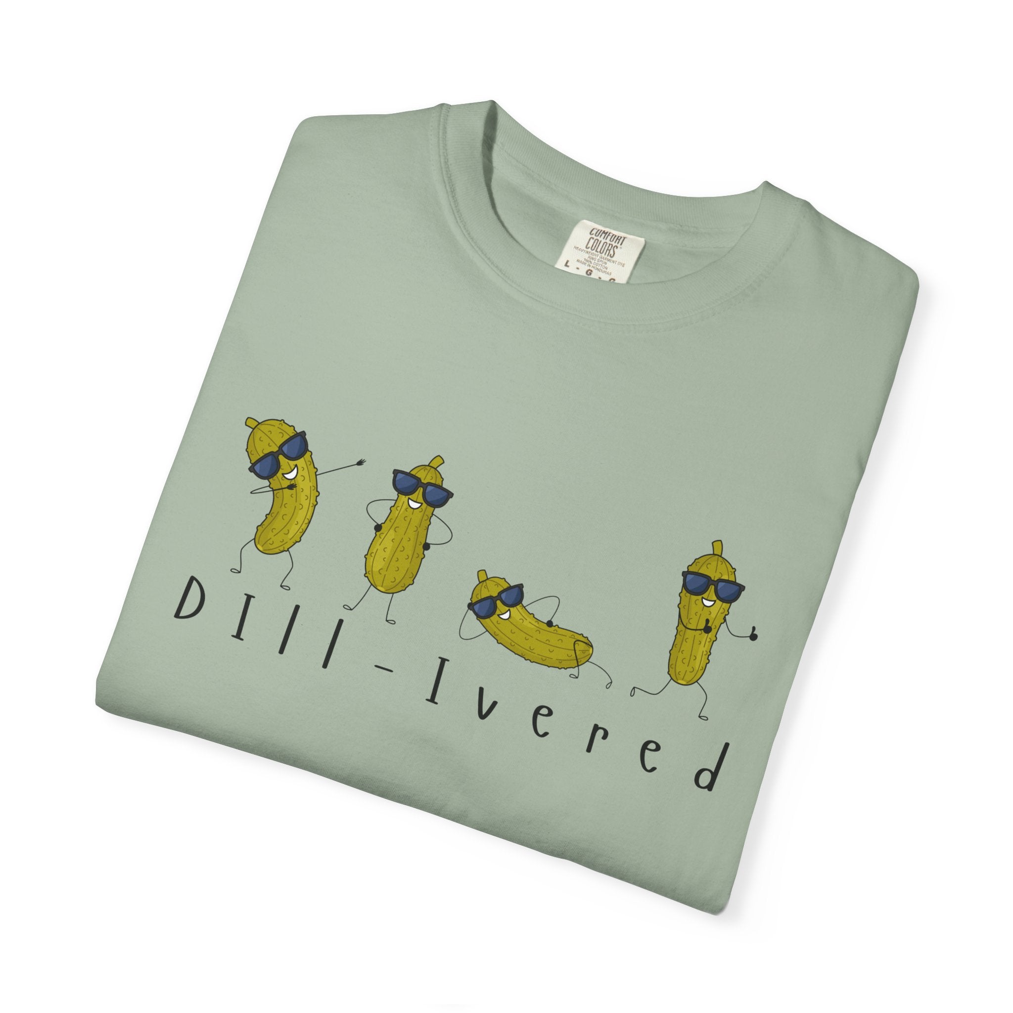Dill-Livered Pickle Pun T-Shirt — Funny Pickle Lover Tee
