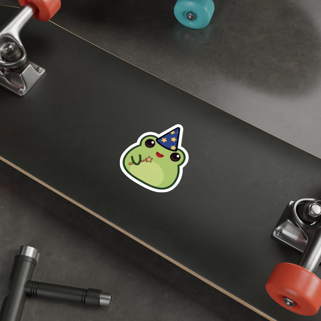 Frog Mage Die-Cut Sticker