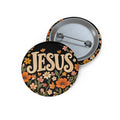 Jesus Floral Pin Button — Christian Faith Gospel Lapel Pin