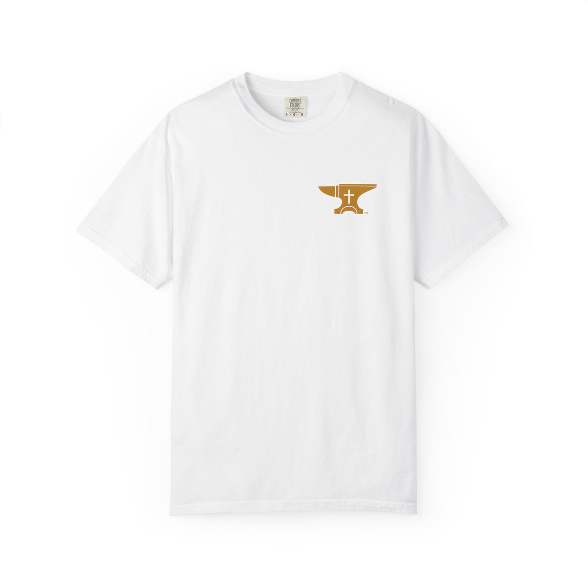 FaithForge Gaming T-Shirt — Logo Tee with Anvil & Cross (Christian Gamer Apparel)