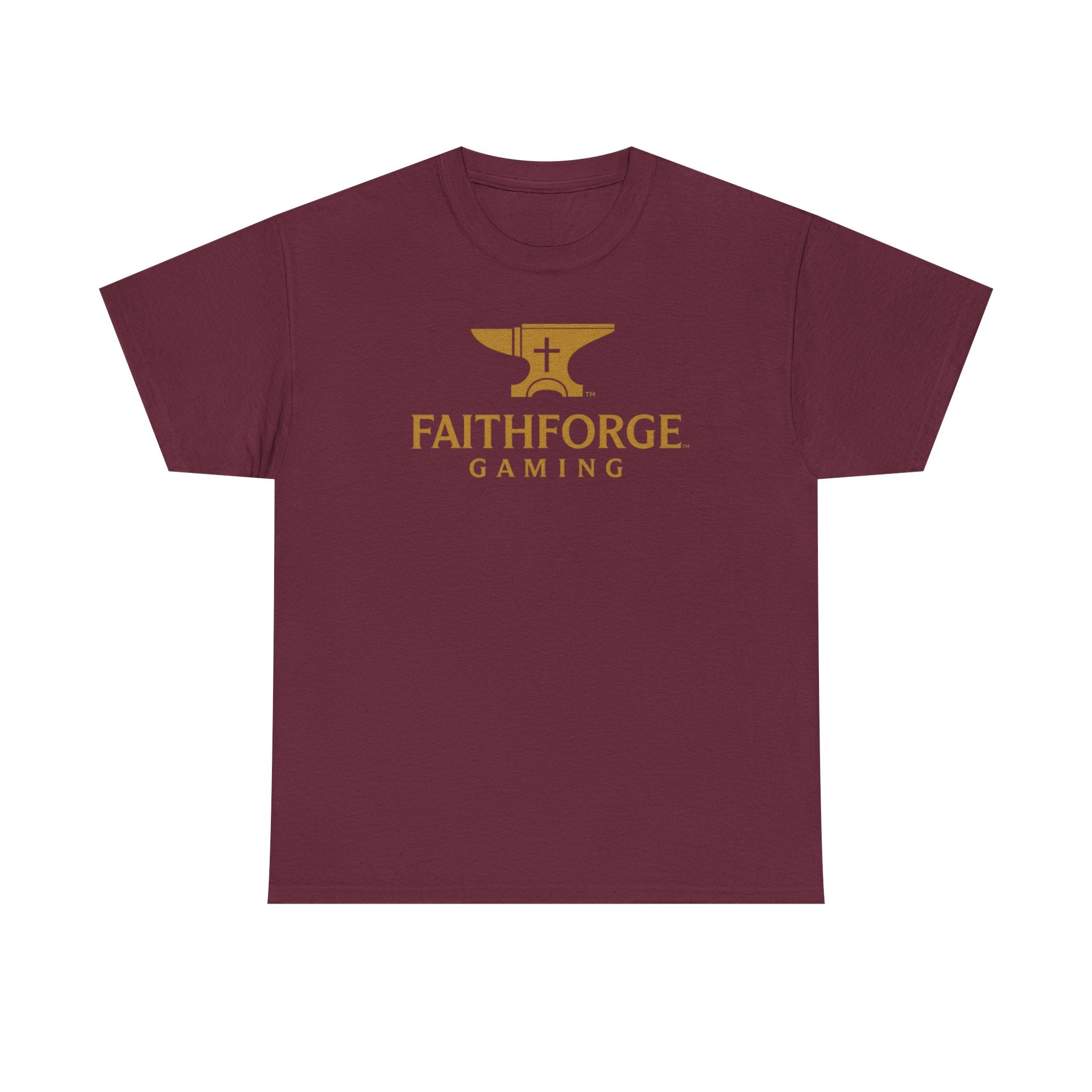 (Canada) FaithForge Gaming T-Shirt — Anvil & Cross Logo Tee for Christian Gamers