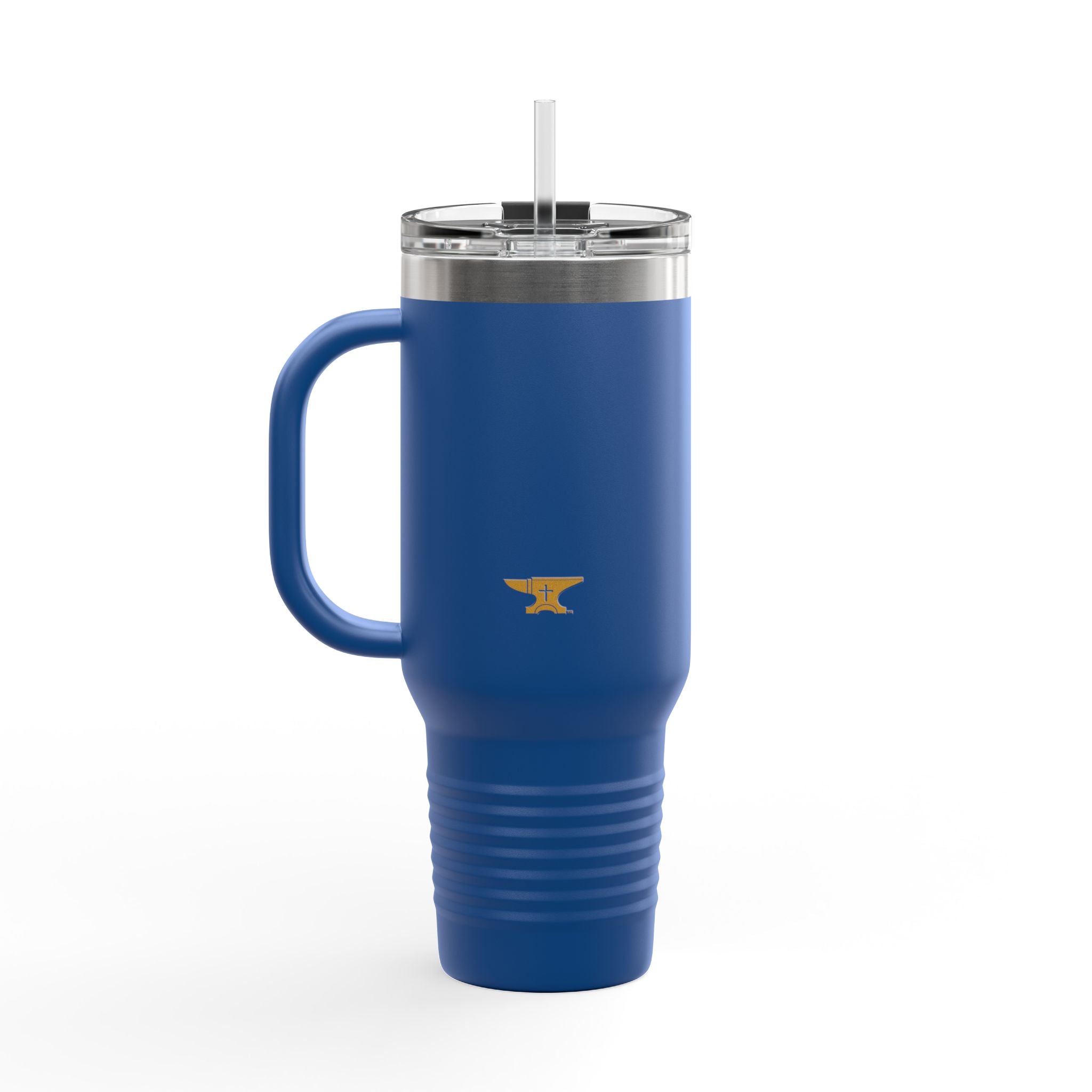 40oz Insulated Travel Mug — FaithForge Gaming Logo