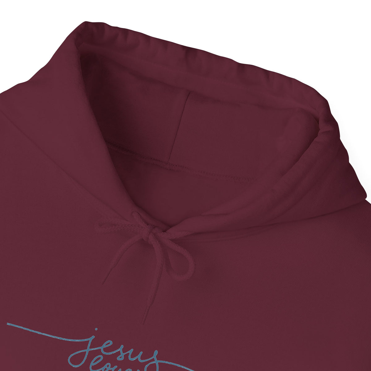 Jesus Loves You Script Hoodie — Minimal Christian Faith Pullover