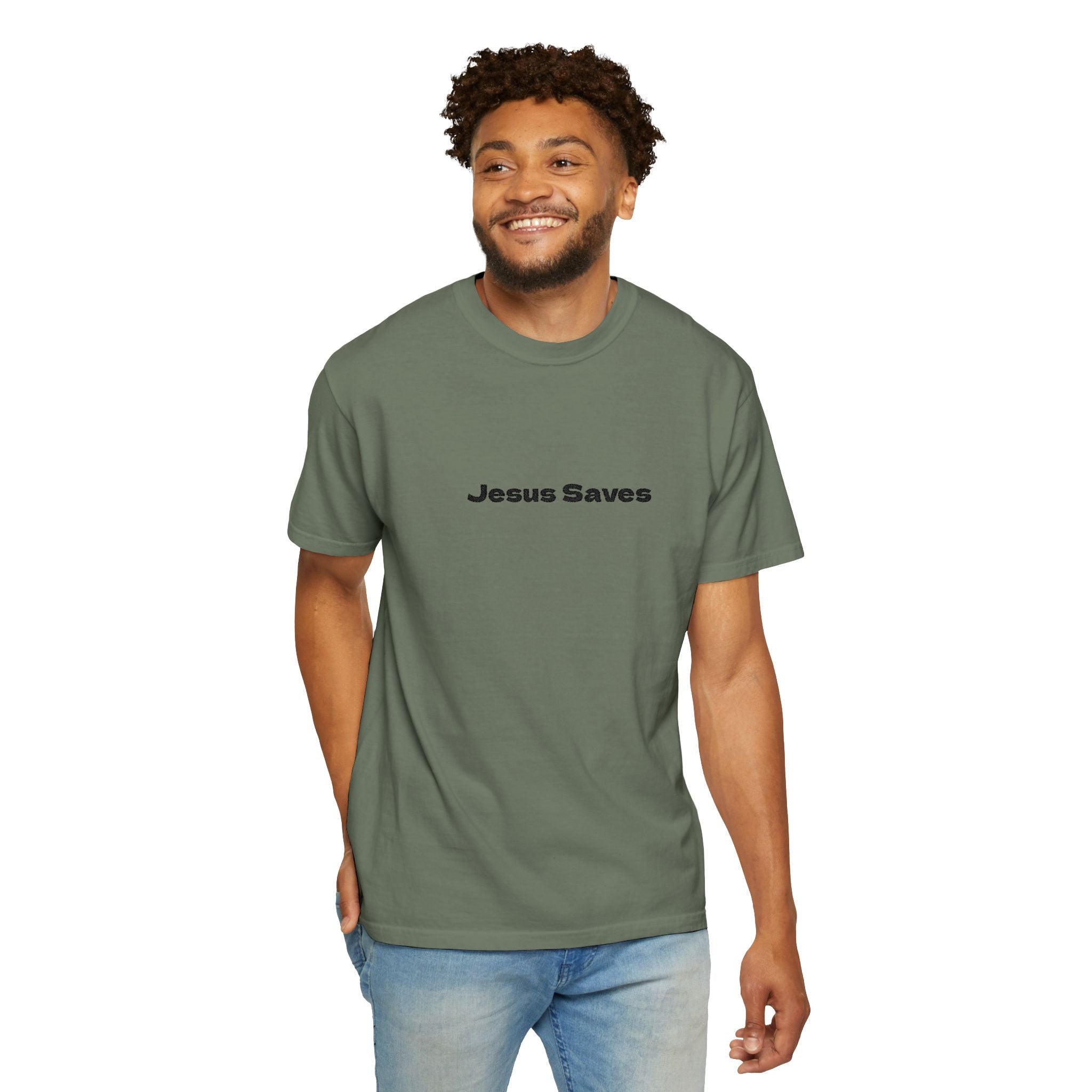 (Embroidered) Jesus Saves T-Shirt