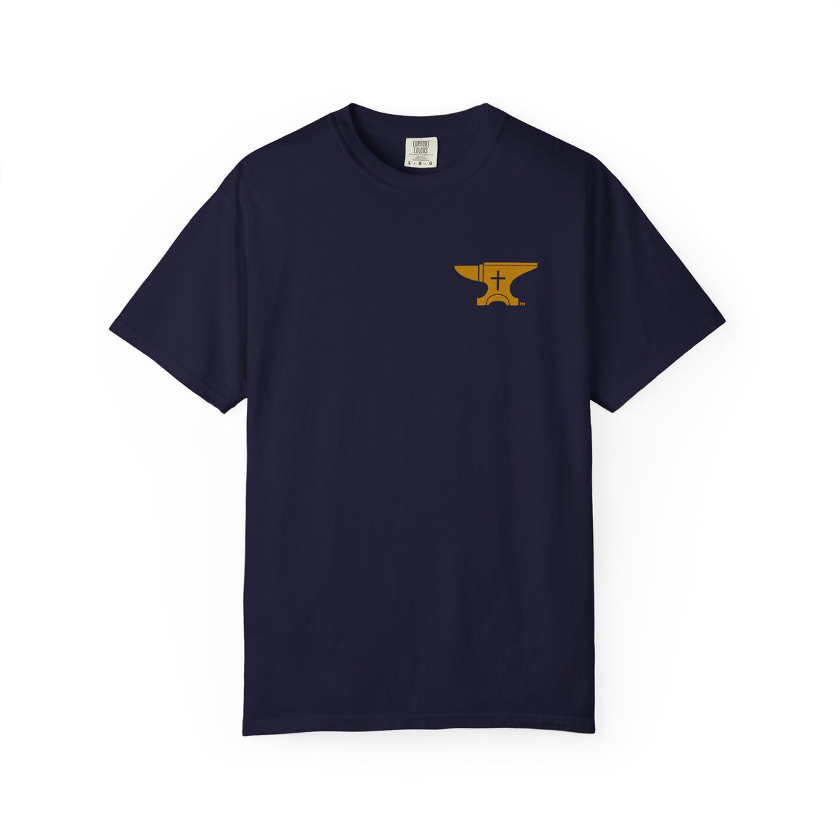 FaithForge Gaming T-Shirt — Logo Tee with Anvil & Cross (Christian Gamer Apparel)