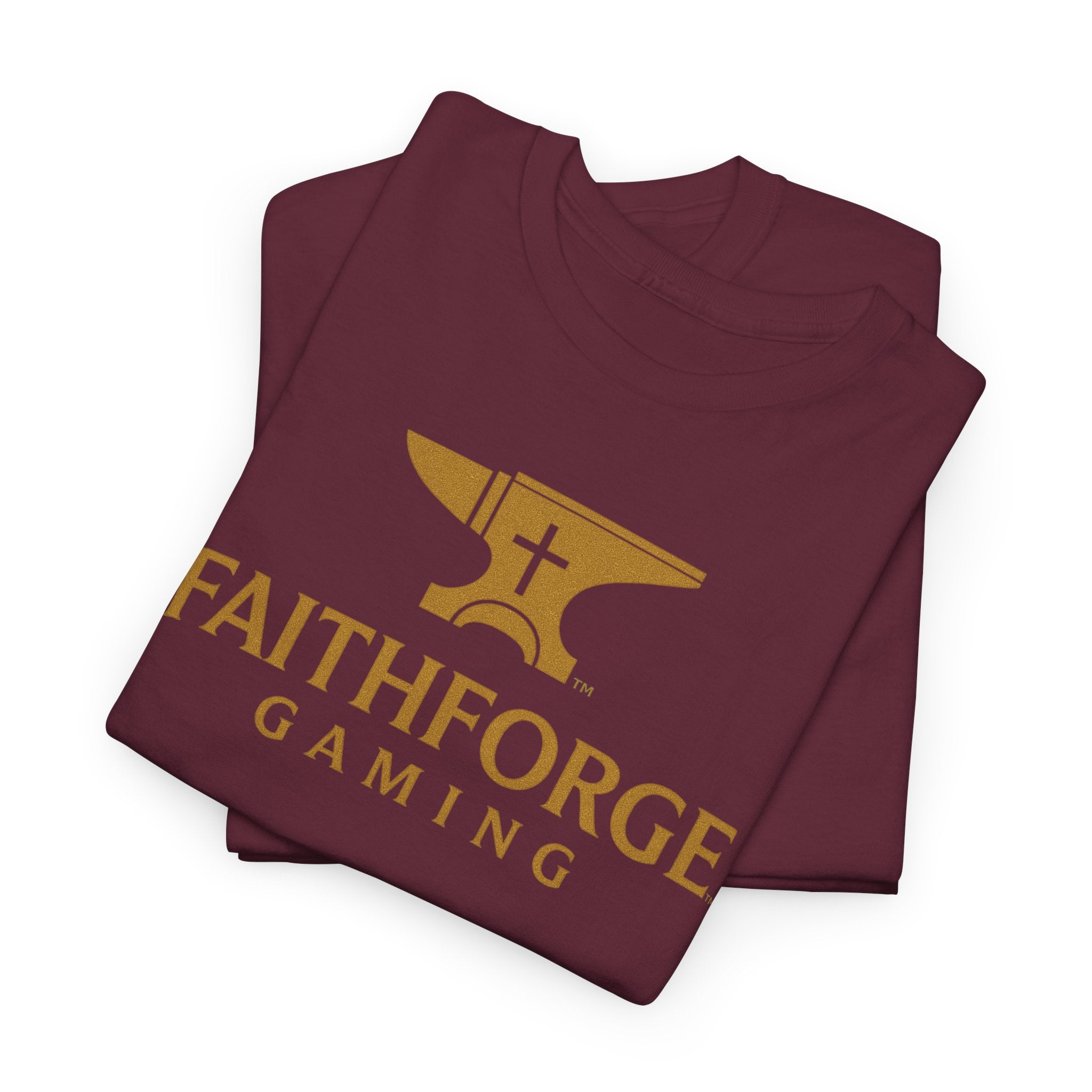 (Canada) FaithForge Gaming T-Shirt — Anvil & Cross Logo Tee for Christian Gamers