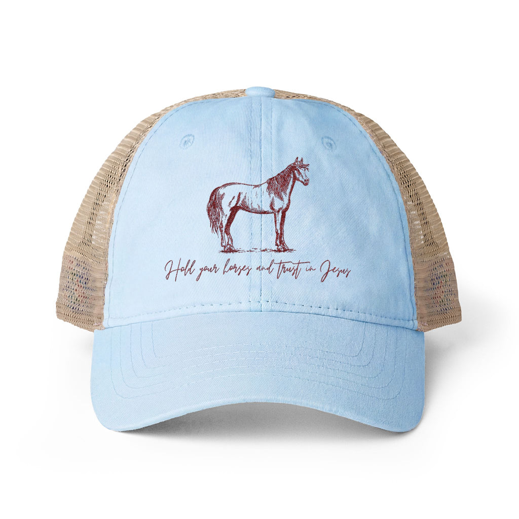 Women's Washed Mesh-Back Cap