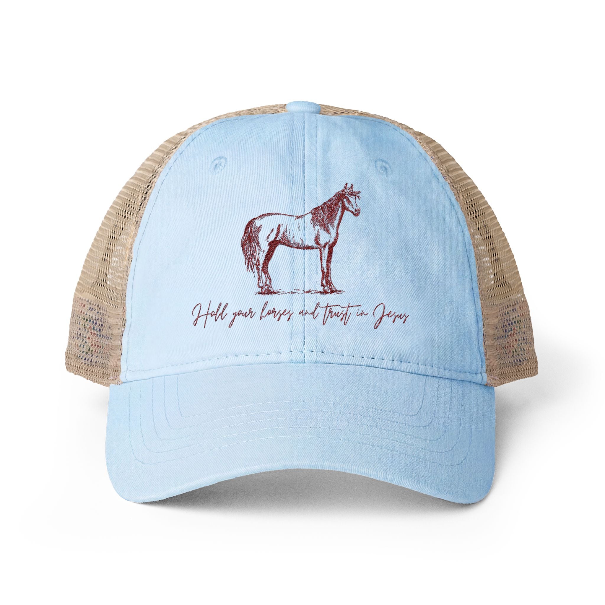 Women's Washed Mesh-Back Cap