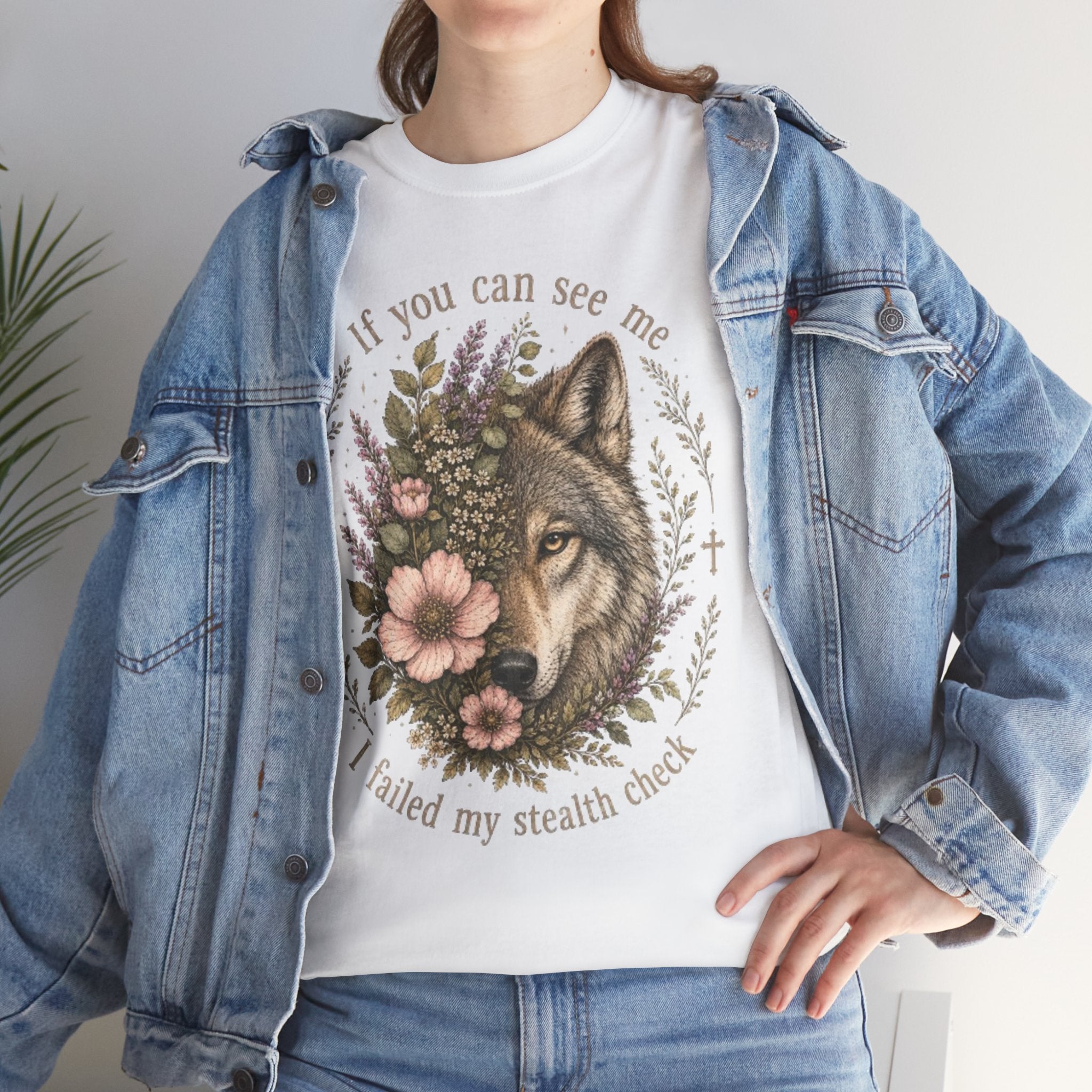 seawolf Floral Tee — "If you can see me I failed my stealth check" Graphic T-Shirt