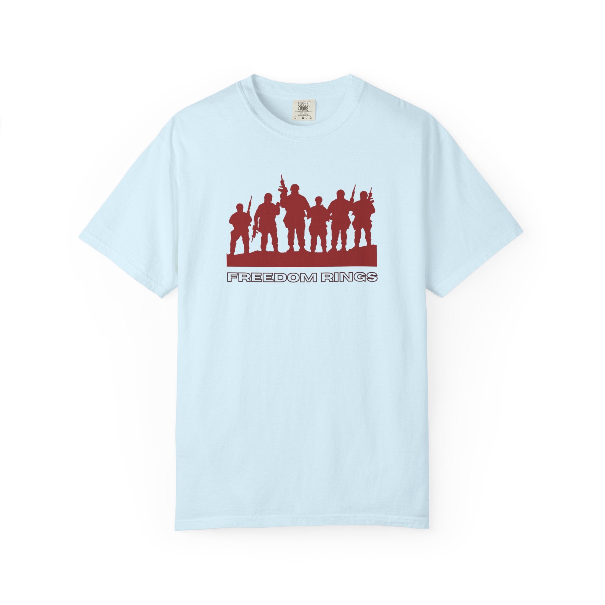 T-Shirt — 'American Heroes' Silhouette Design (Veteran & Military Tribute)
